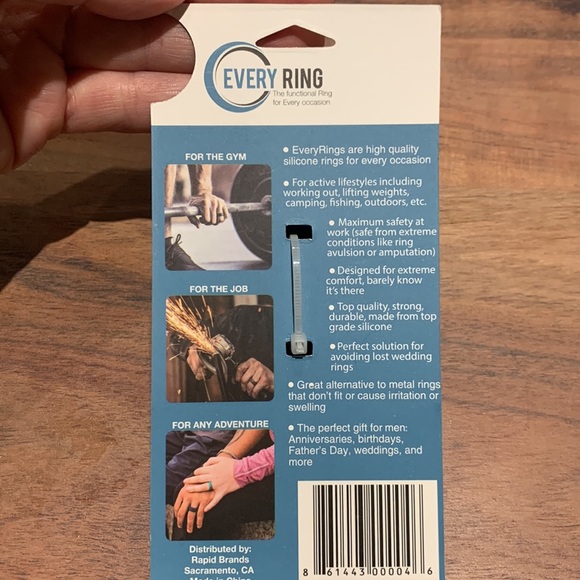 Every Ring 5pk Mens Silicone Rings size:L fits ring size 11.5-12 - Picture 2 of 2